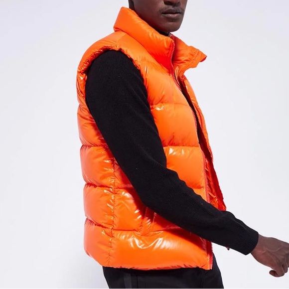 NWT Pyrenex Puffin Orange John Unisex Sleeveless Down Jacket - Picture 2 of 16